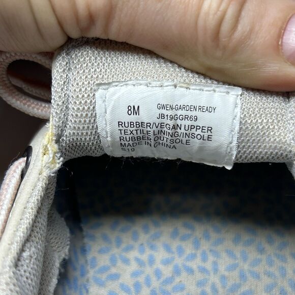 JBU by Jambu Gwen Women's Duck Shoes Garden Ready Grey/Stone/pink Size 8M - Picture 7 of 8